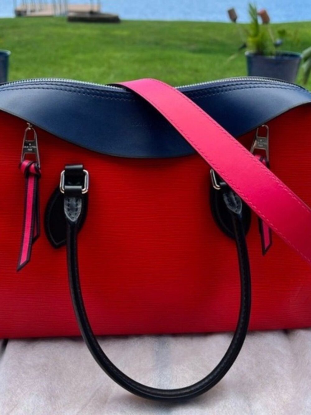 Louis Vuitton LOUIS VUITTON Handbag Shoulder Bag Epi Tuileries Tote Leather Red - Picture 2 of 3